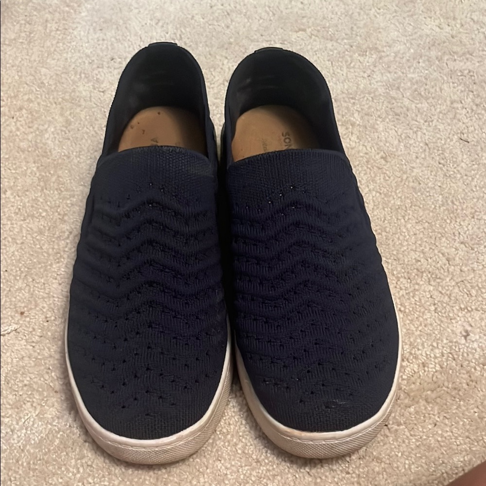 Sonoma Blue and White Casual Slip-On Loafers